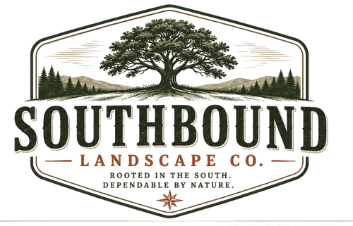 Southbound Landscape Co. hex badge — established 2024